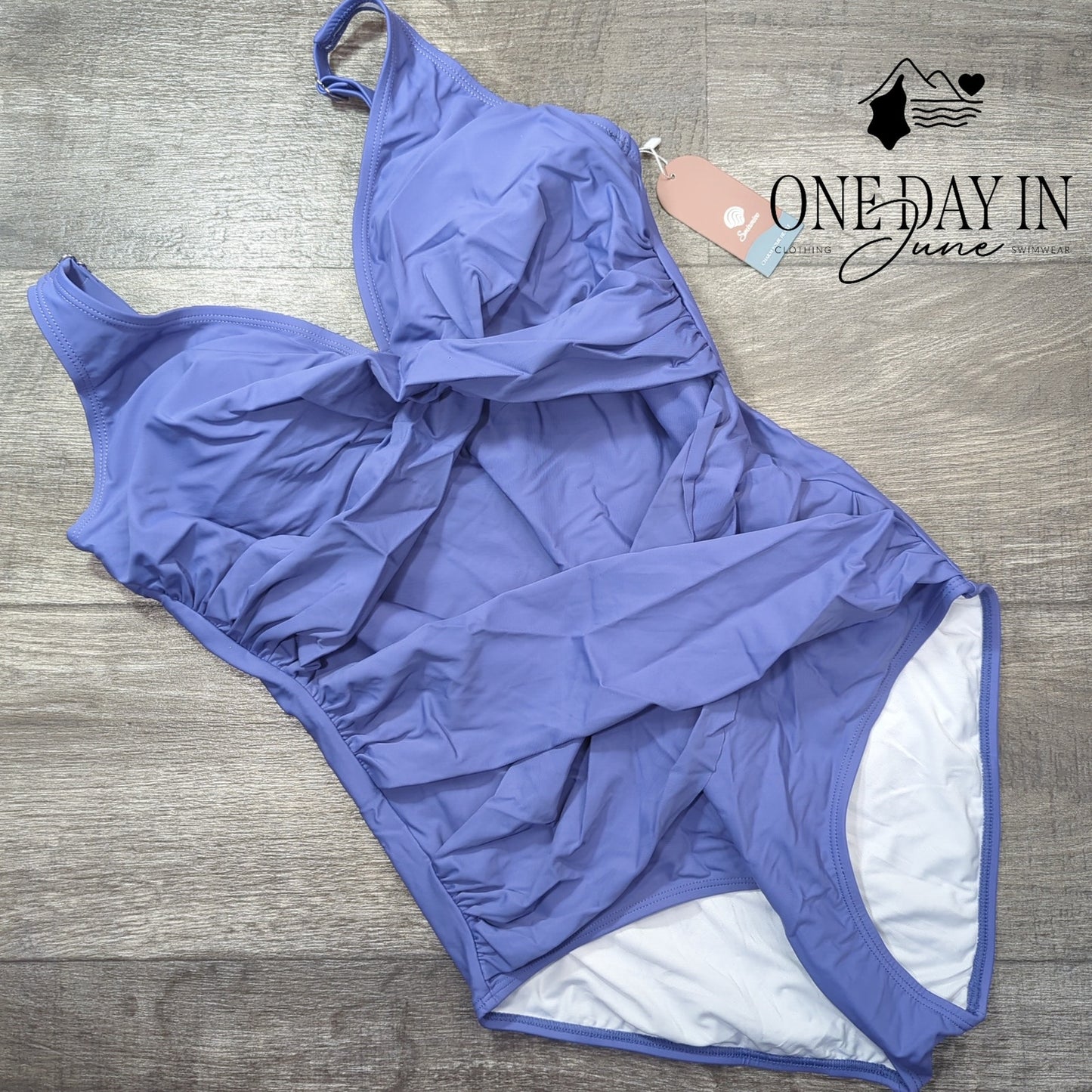 Smismivo Cross Front One Piece Swimsuit Size XL