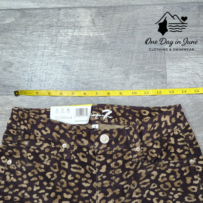 Seven7 Printed Corduroy High Rise Skinny Pants Size 4