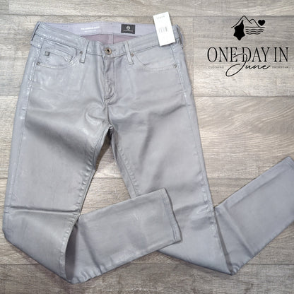 Adriano Goldschmied The Legging Ankle Faux Leather Super Skinny Jeans Size 27 (4