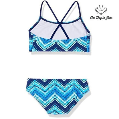 Kanu Surf Alania Flounce Bikini Swimsuit Size 8/12