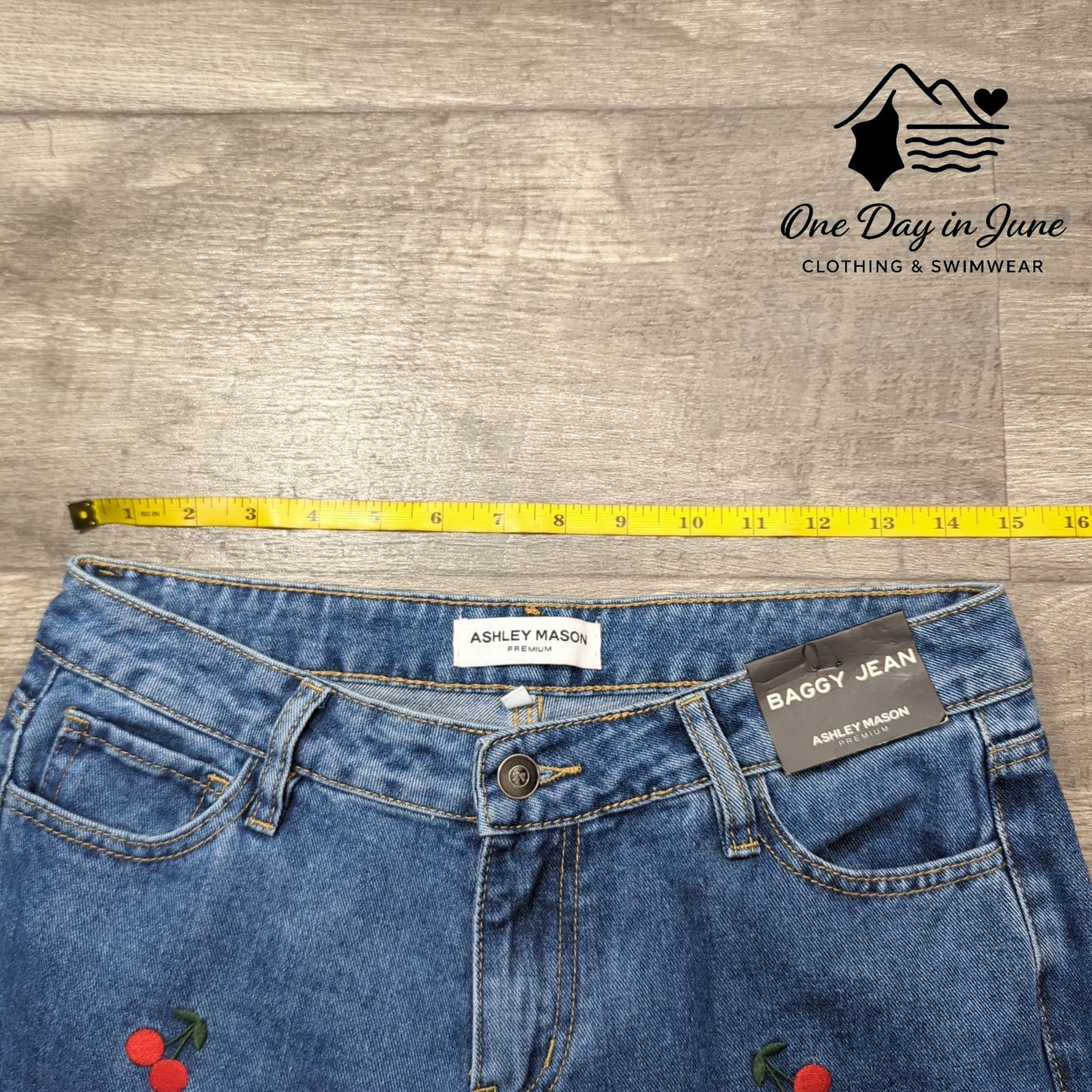 Ashley Mason Juniors Wide Leg Baggy Jeans Size 5