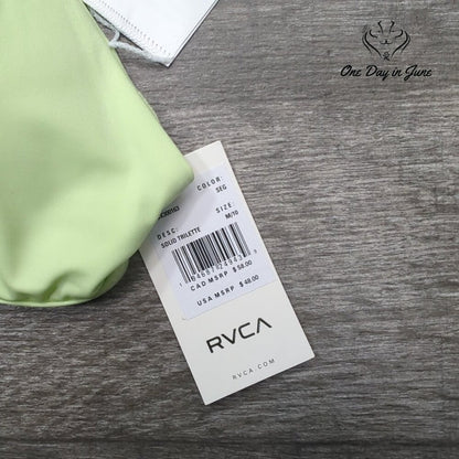 RVCA Solid Trilette Bikini Top Size M