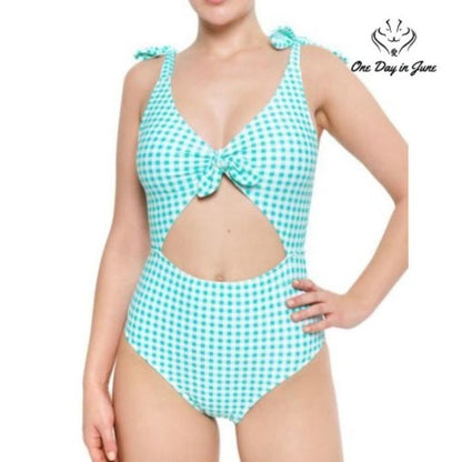 Arizona Jean Co. Juniors Checkered One Piece Size L