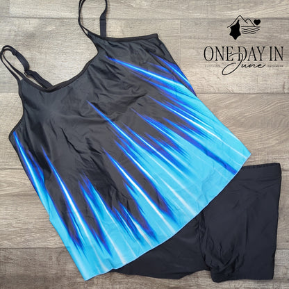 Zando Boyshort Tankini Swimsuit Size 2XL