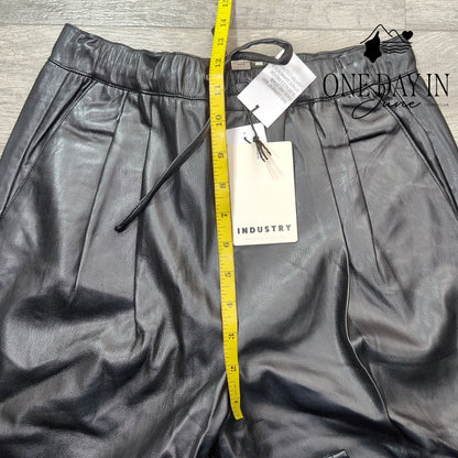 Industry Faux Leather Drawstring Pants Size XS