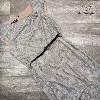 Jones New York Sleeveless Belted Mini Dress Size 16