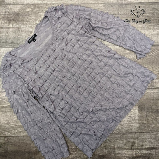 Notations Women's Layered Long Sleeve Top Size M