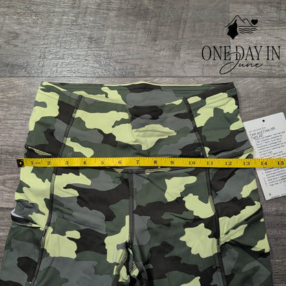 Lululemon Fast and Free HR Tight 25 Leggings Camo Green NWT $128 Size 6