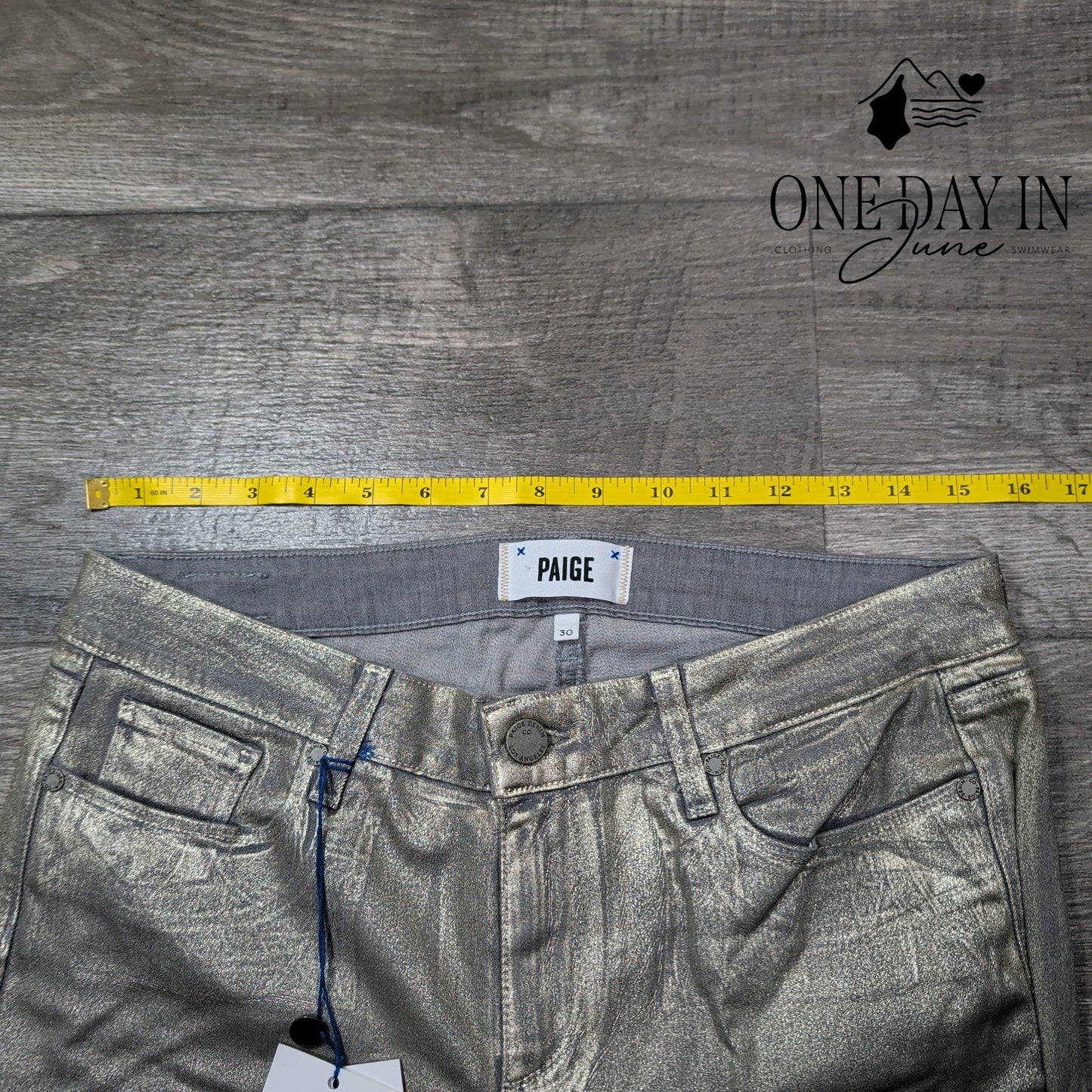 Paige Coated Denim Verdugo Ultra Skinny Jeans Size 10 (30)