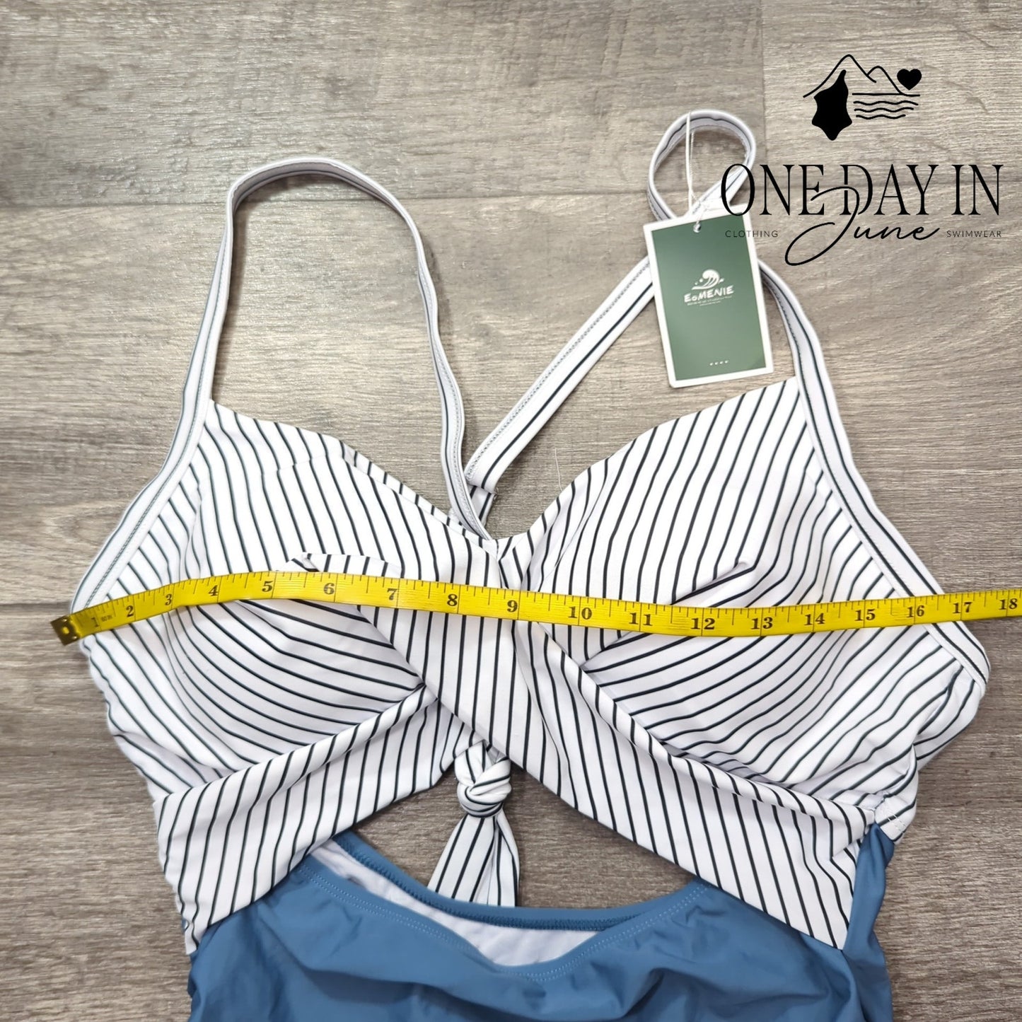Eomenie Cross Front Cut Out One Piece Swimsuit Size XL