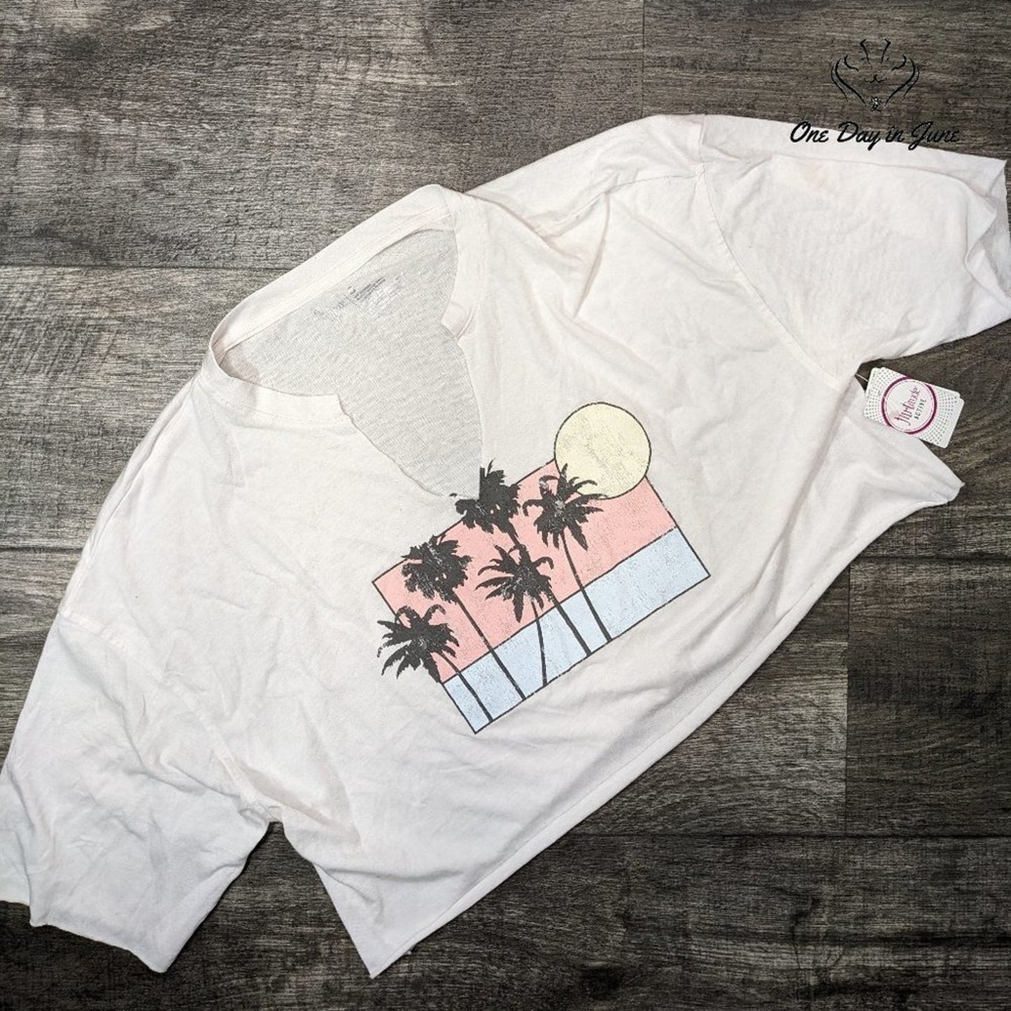 Flirtitude Juniors Cropped Short Sleeve Top Size S