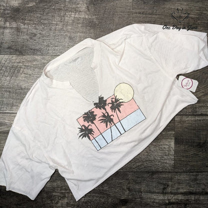 Flirtitude Juniors Cropped Short Sleeve Top Size S