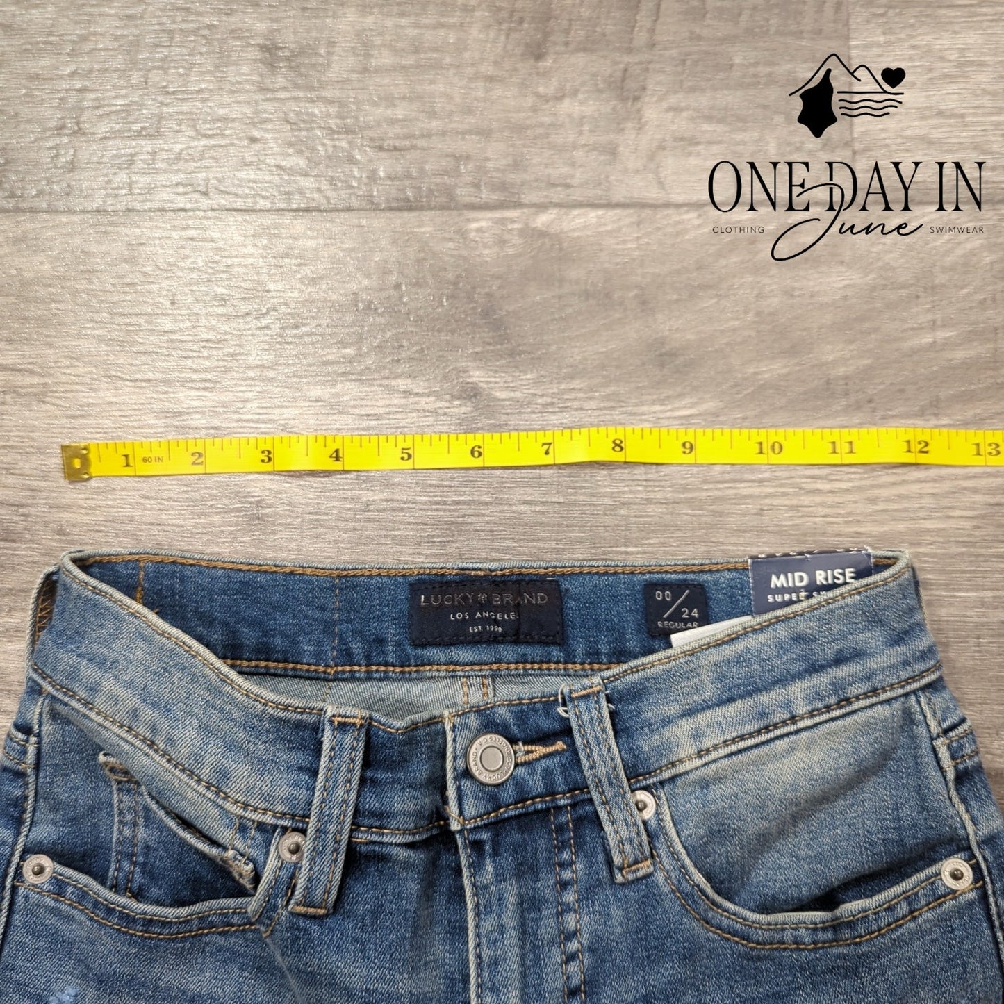 Lucky Brand Ava Mid Rise Super Skinny Jeans Size 00