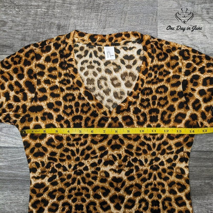 Mangopop Short Sleeve V Neck Bodysuit Size S