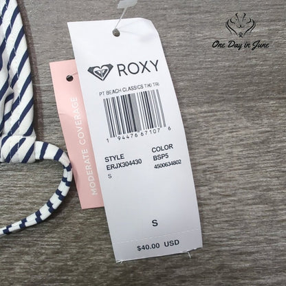Roxy PT Beach Classics Tiki Triangle Bikini Top Size S