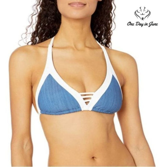SeaFolly Block Party D Triangle Bikini Top Size 8