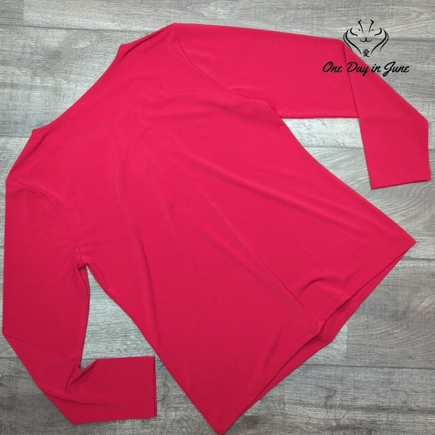 Talbots Twist Front Top Size L Red Long Sleeve Draped Stretch Blouse NWT Size L