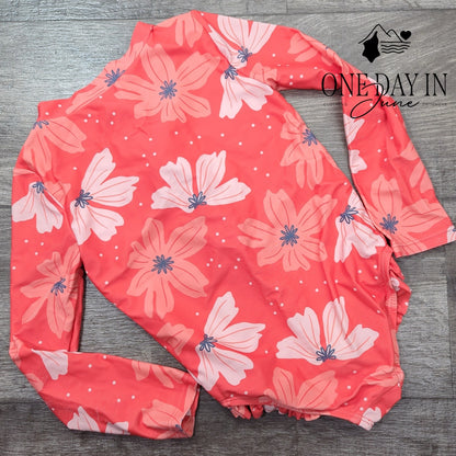 Simplejoys Rashguard One Piece Swimsuit Size 5T