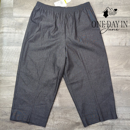 Alfred Dunner Pull On Capri Pants Size 14