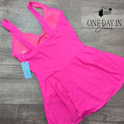 Yonique Skirted One Piece Swimsuit Size S