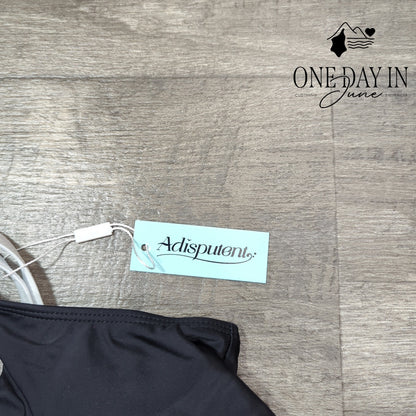 Adisputent Crop Bikini Swimsuit Size M