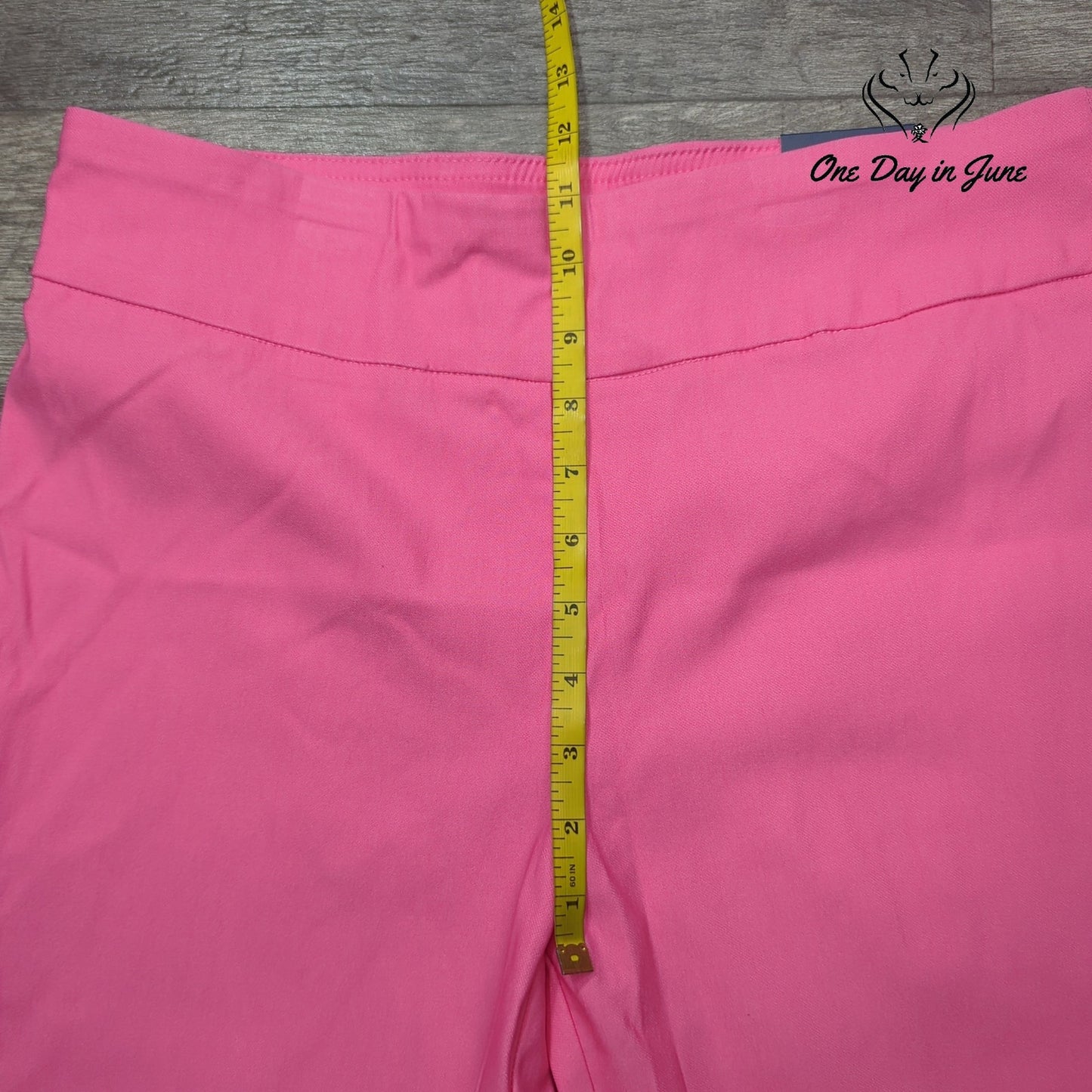 Crown & Ivy Petite Pink Rage Spring Cropped Pants Size 12P