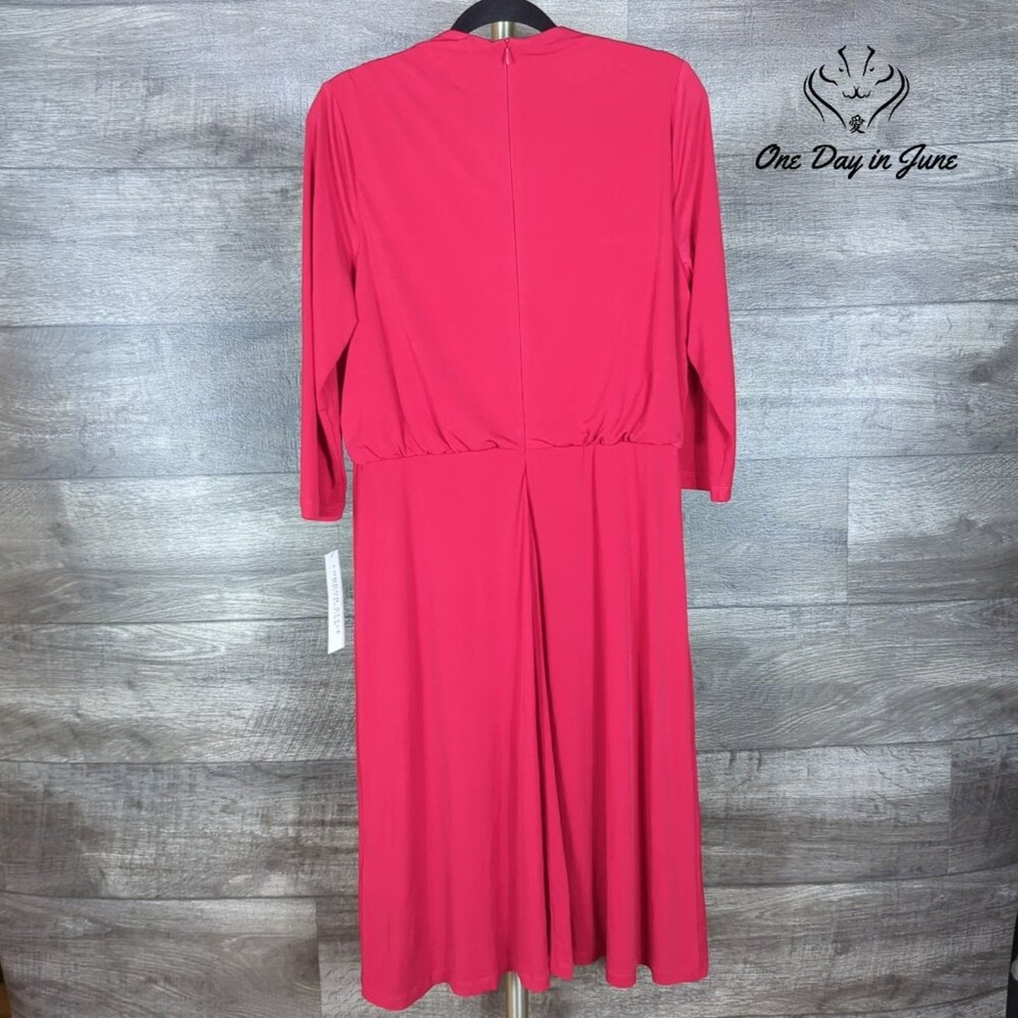 London Style Long Sleeve Midi Dress Size 12