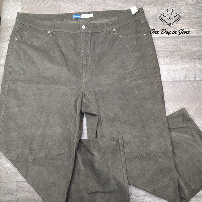 Old Navy Sky Hi Wide Leg Corduroy Pants Size 24