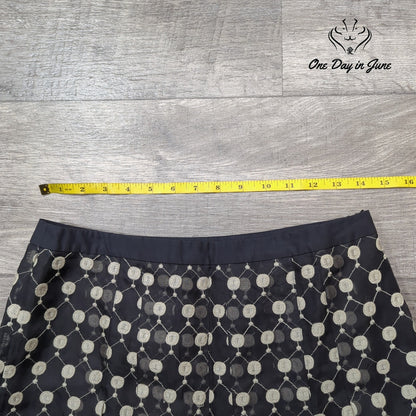 Ann Taylor A Line Silk Skirt Size 2