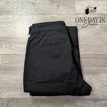 AG Adriano Goldschmied The Layla Cropped Flare Trouser Pants Black NWT Size 4