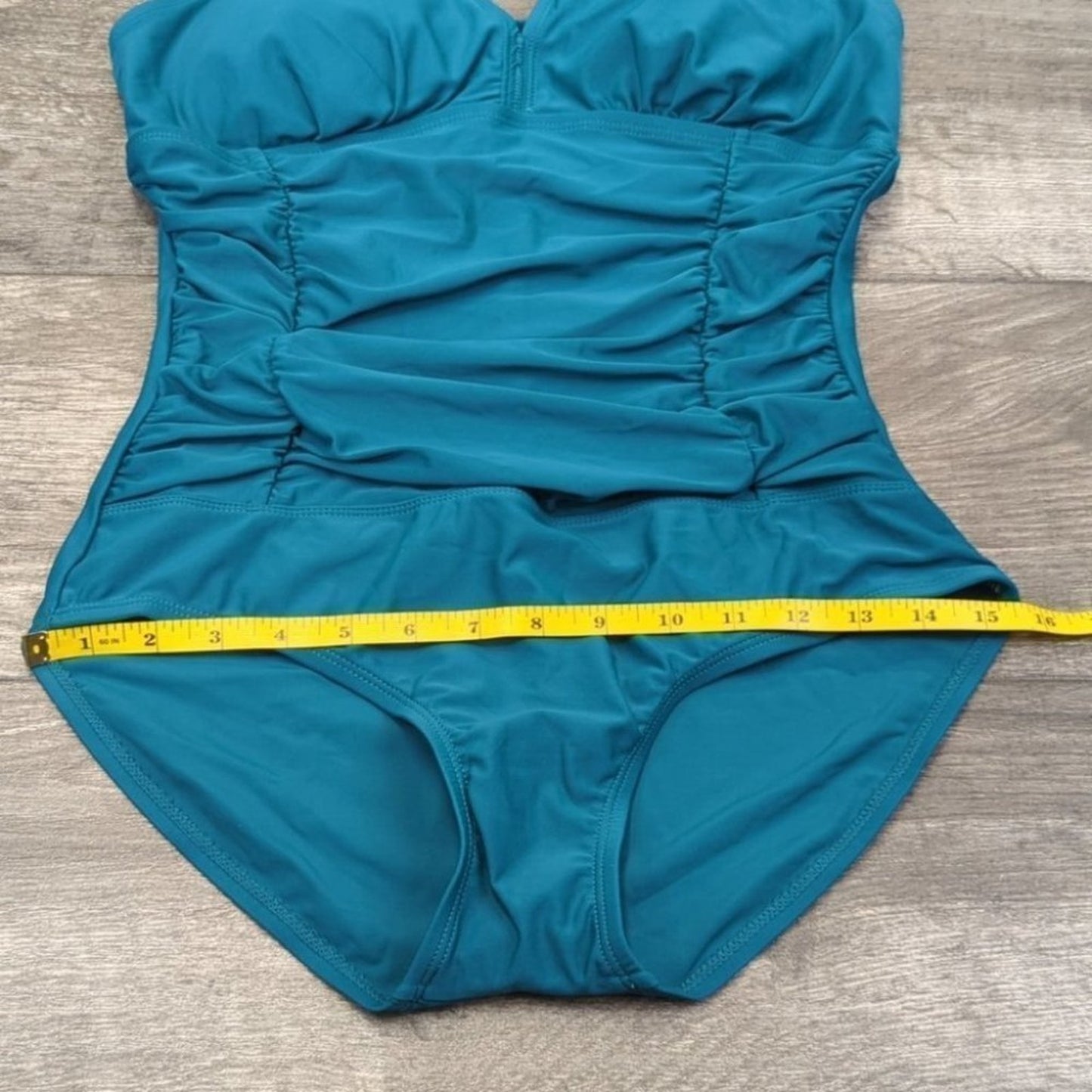 Cluci Ruched Crossover Back One Piece Size M