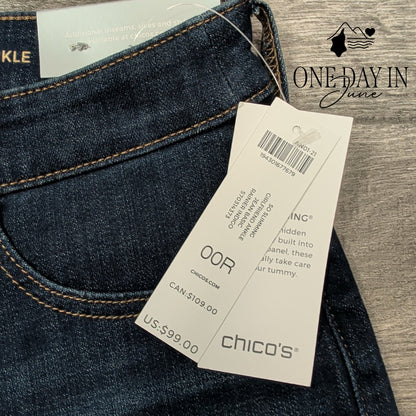 Chico's Girlfriend Slim Leg Jeans Size Chico's 00 (2)