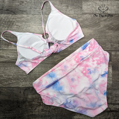 Edel Qual Tie Back Ring Top Bikini Swimsuit Size XXL