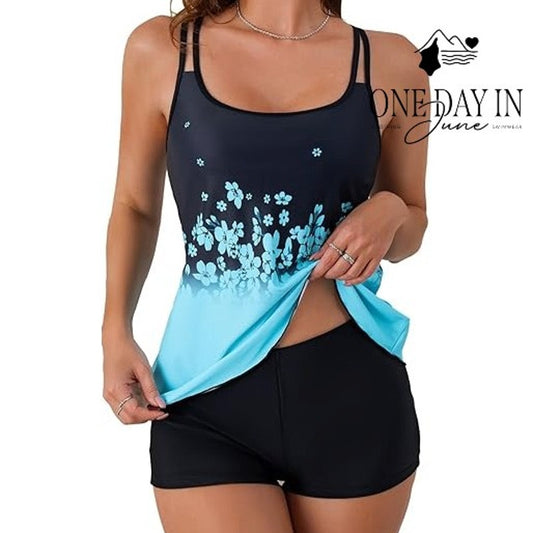 B2Prity Boyshort Tankini Swimsuit Size XL