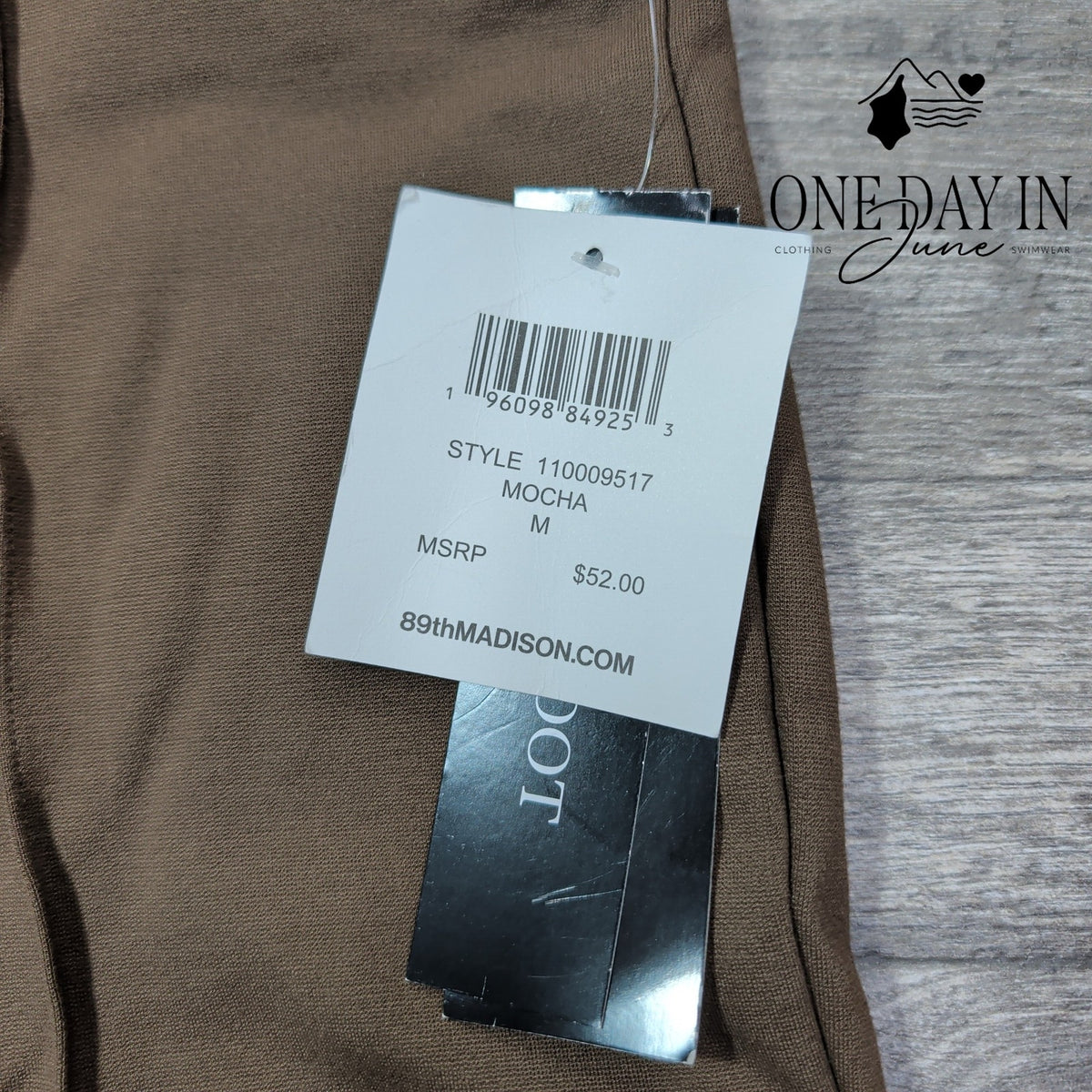 89th & Madison Barely Boot Comfort Waist Pants Size M Mocha Brown NWT Size M