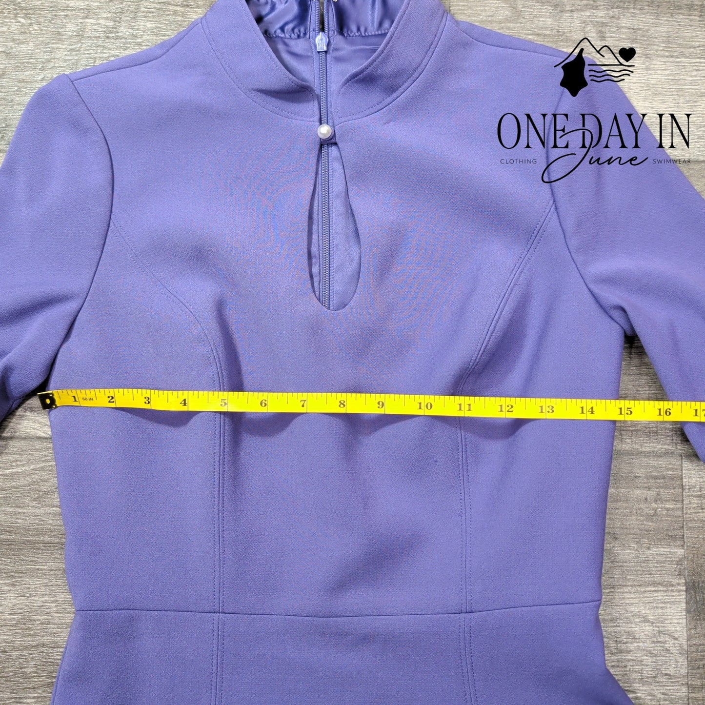 White House Black Market Keyhole Fit Flare Dress Purple Hyacinth NWT Size 0