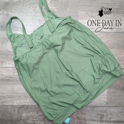 Yonique Blouson Tankini Top Size L