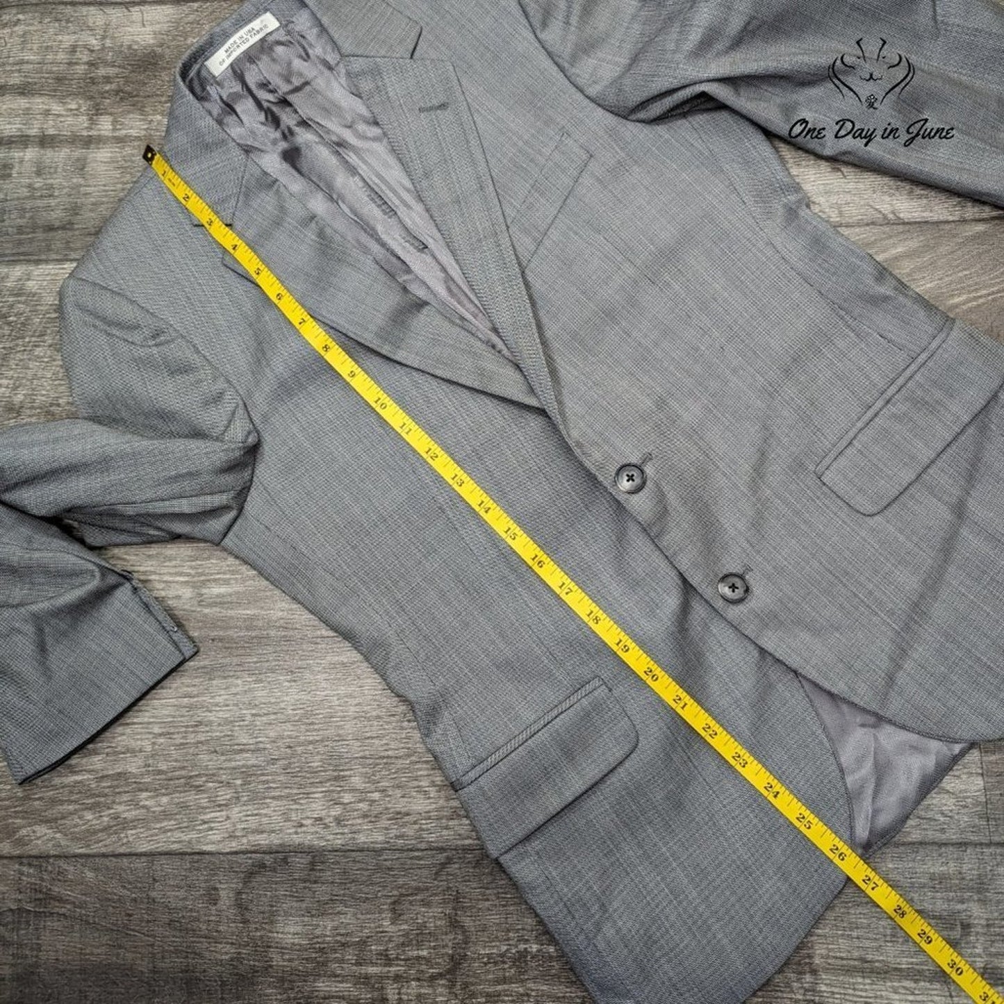 Joseph Abboud Extreme Slim Fit 2 Button Blazer Size 36R