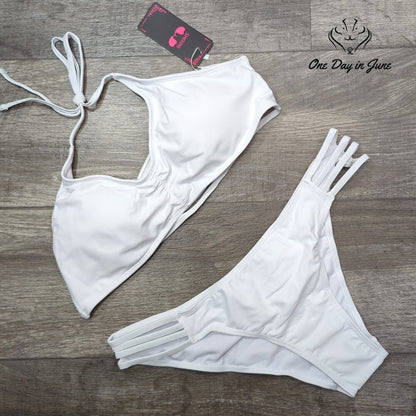 Shekini Cut Out Strappy Bikini Swimsuit Size XL