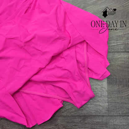 Yonique Skirted One Piece Swimsuit Size S