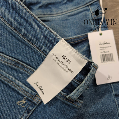 Sam Edelman The Stiletto High Rise Straight Jeans Size 16