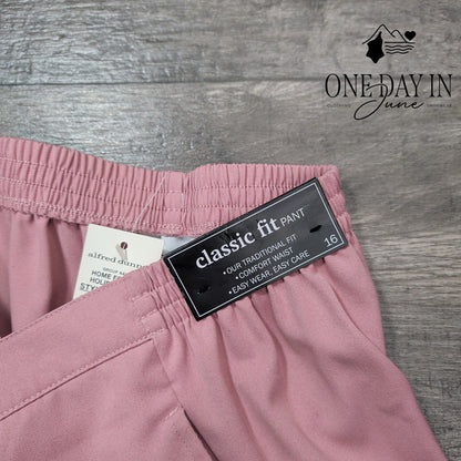 Alfred Dunner Classic Fit Pull On Pants Size 16