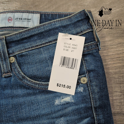 AG Adriano Goldschmied The Legging Ankle Distressed Skinny Jeans NWT Size 4 (27)