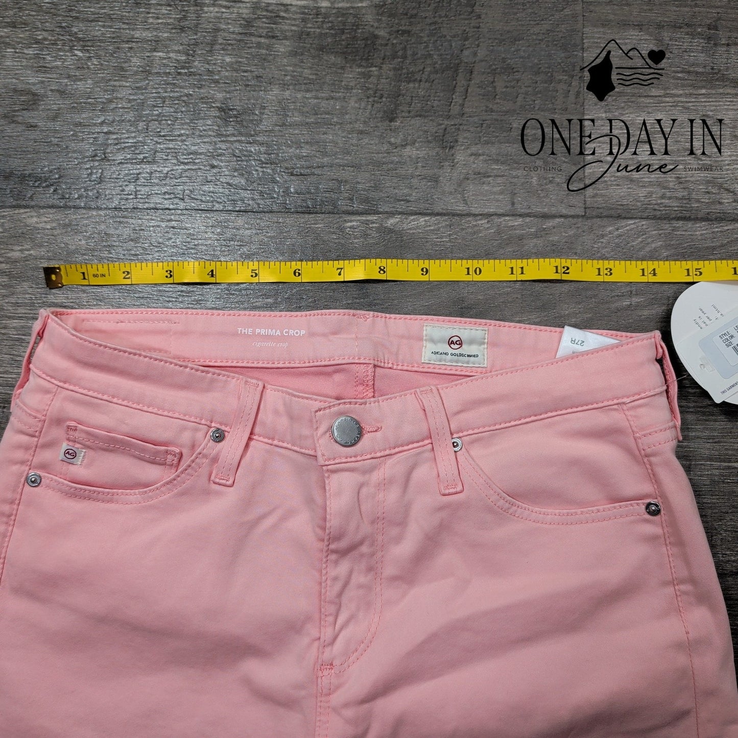 AG Adriano Goldschmied The Prima Crop Jeans Size 4 (27)