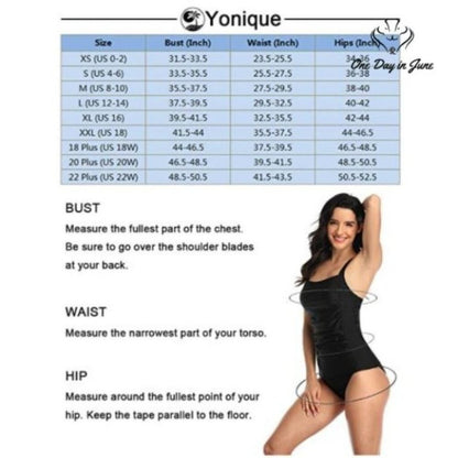 Yonique One Shoulder Ruffled Tankini Size M