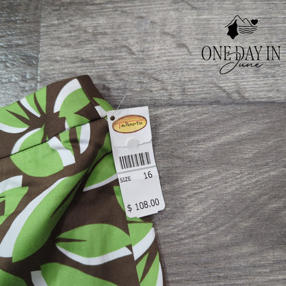 Talbots Tropical Straight Leg Pants Size 16