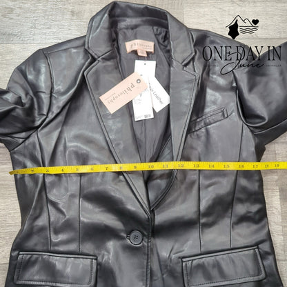 Philosophy Faux Leather Jacket Size S