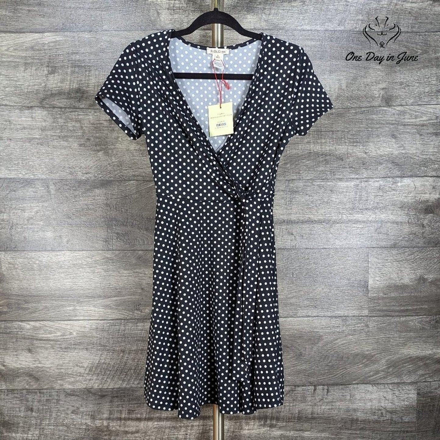 Rolla Coster Polka Dot Short Sleeve Mini Dress Size S