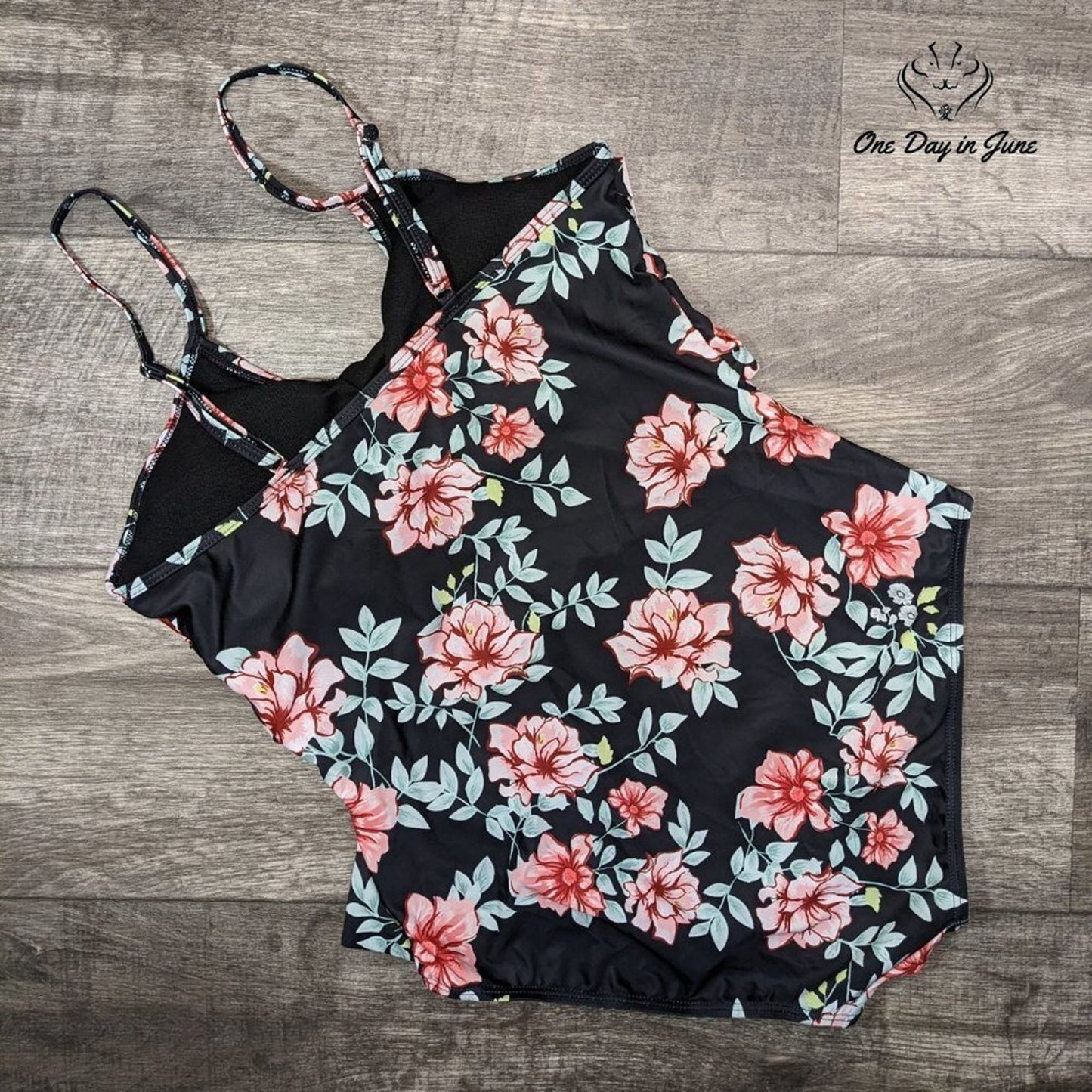 Zando Ruffle Flounce One Piece Swimsuit Size 10-12 XL
