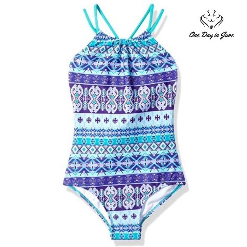 Kanu Surf Jasmine Beach One Piece Swimsuit Size 7
